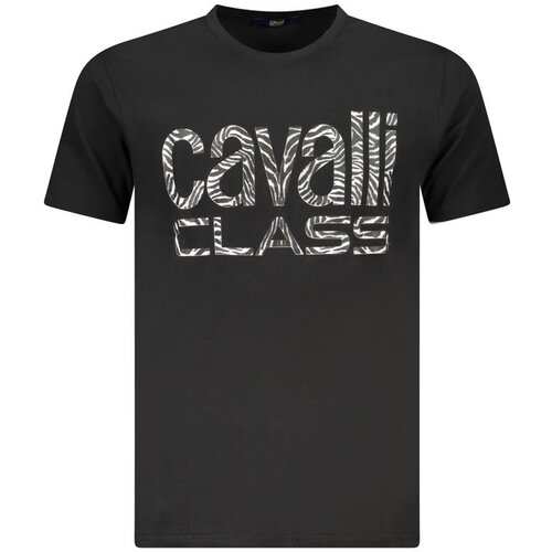 Cavalli Class Mu&amp;scaron;ka Crna Majica Kratkih Rukava Slike