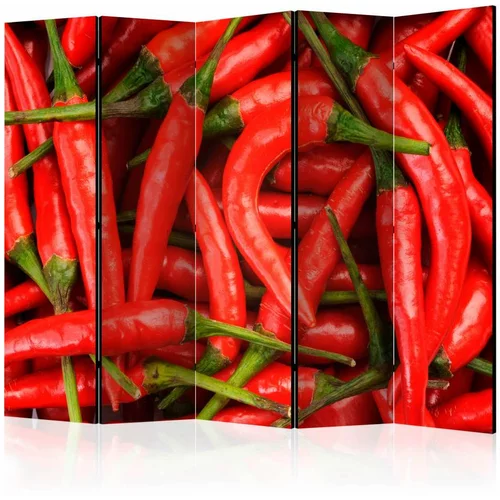  Paravan u 5 dijelova - chili pepper - background II [Room Dividers] 225x172