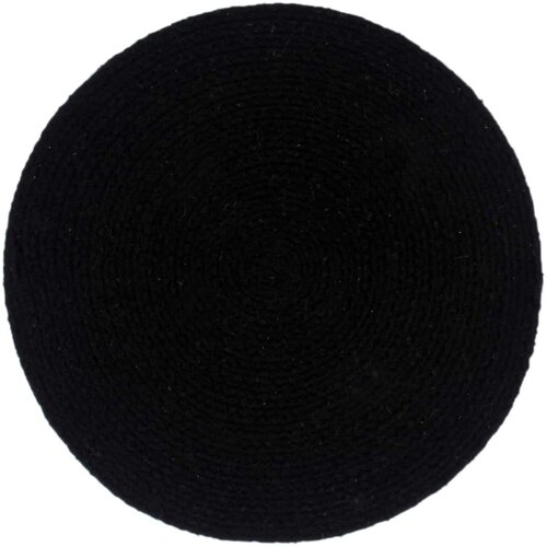  Podmetači 4 kom obični/crni 38 cm okrugli pamučni Slike