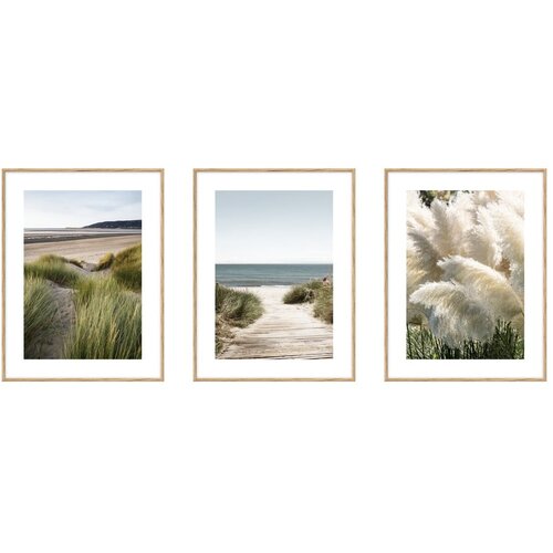 Knor Plakati v kompletu 3 kos 30x40 cm Beach Slike