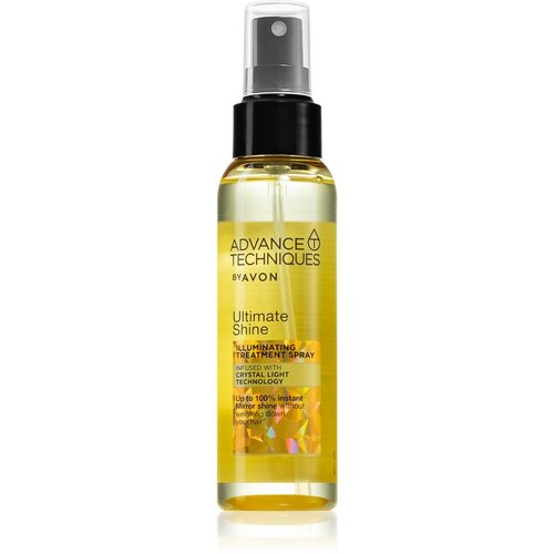 Avon Advance Techniques Ultimate Shine pr&amp;scaron;ilo za fiksiranje za sijaj in mehkobo las 100 ml Slike