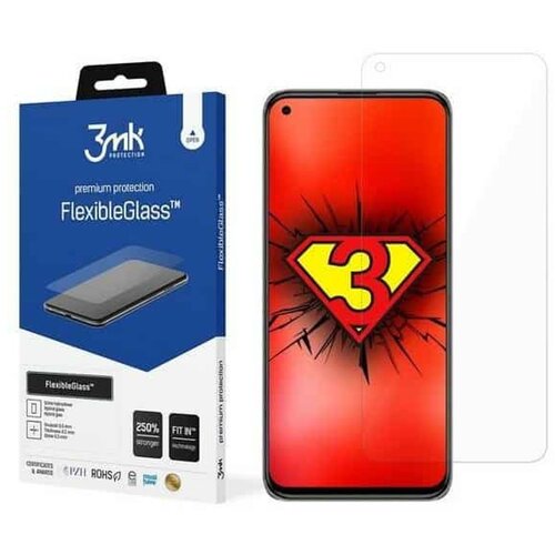 3mk Fleksibilno steklo Xiaomi Mi 11 Lite 4G, 5G in Xiaomi 11 Lite 5G NE Shatterproof Anti-scratch 7H 0,3 mm, FlexibleGlass - Transparent, (20628931) Cene