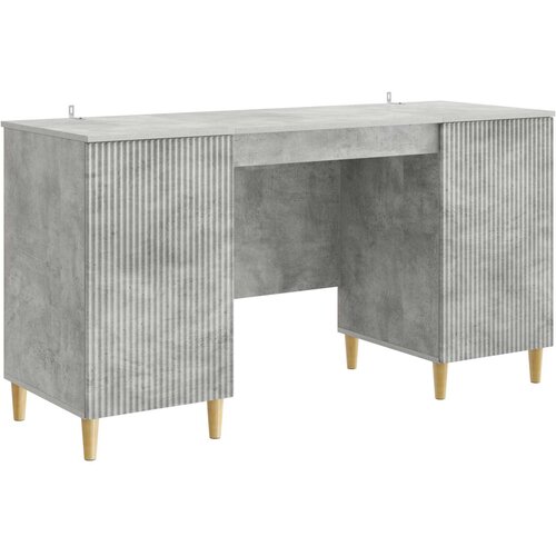  Stol Betonska siva 142,5 x 50 x 75 cm Konstruirano drvo Slike
