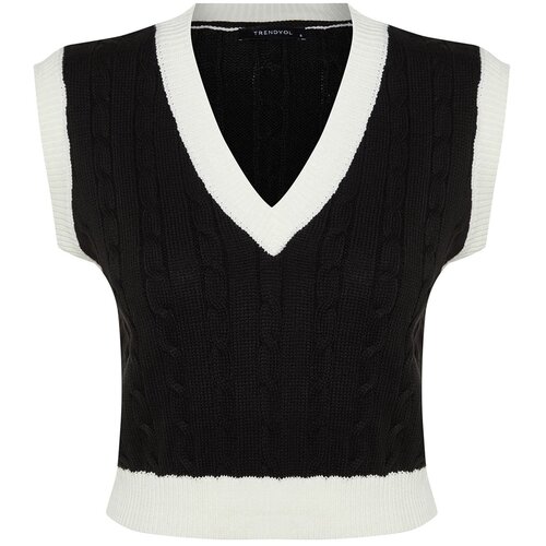 Trendyol Sweater Vest - Black - Regular fit Slike