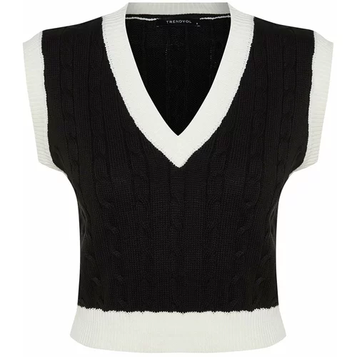 Trendyol Sweater Vest - Black - Regular fit
