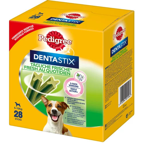 Pedigree 100 + 12 gratis! 112 x Dentastix dnevna nega zob / Fresh - Dentastix x 56 + Dentastix Fresh x 56 - za male pse (5-10 kg)
