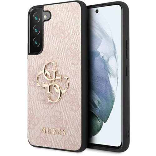 Guess GUHCS23S4GMGPI ovitek za Samsung Galaxy S23 5G - roza z zlatim logom Cene