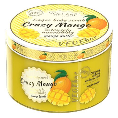 VOLLARE VEGEBAR CRAZY MANGO INTENSELY NOURISHING šećerni piling za telo 200ml Cene