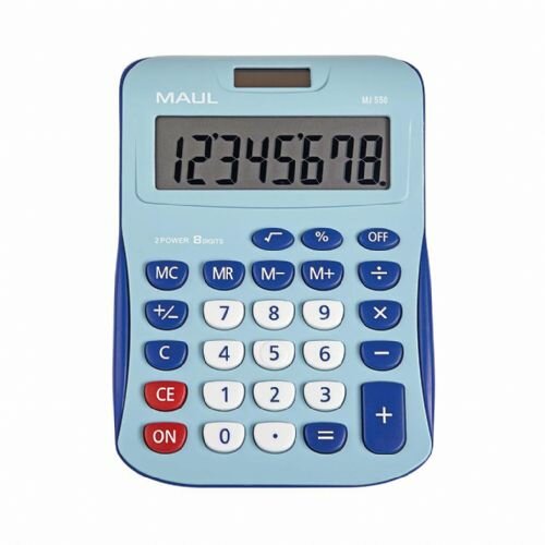 Maul stoni kalkulator MJ 550 junior, 8 cifara svetlo plava ( 05DGM2550EA ) Slike