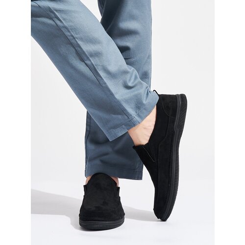 Shelvt men's black loafers Cene