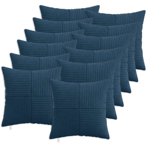  Presvlaka za jastuk 12 pcs ALMELO Mornarsko plava 40 x 40 cm Cene