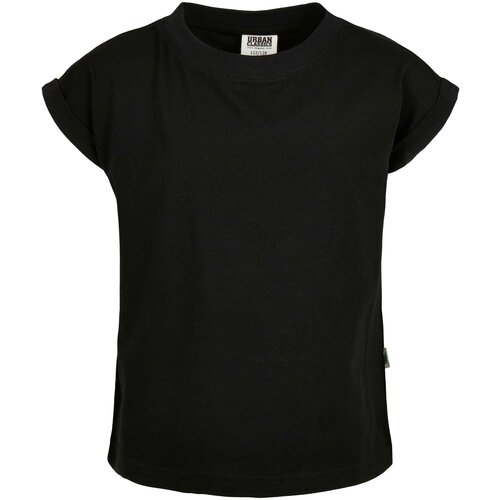 Urban Classics Kids girls' organic t-shirt with extended shoulder black Slike