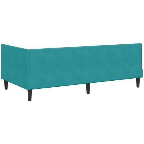  Kutni krevetni okvir s madracem 2 kom. Tirkizna 90 x 200 cm Slike