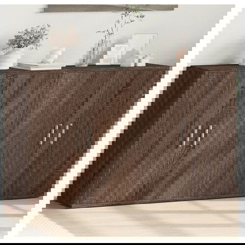 VidaXL Komoda 2 kosa rjavi hrast 60x31x70 cm inženirski les Slike