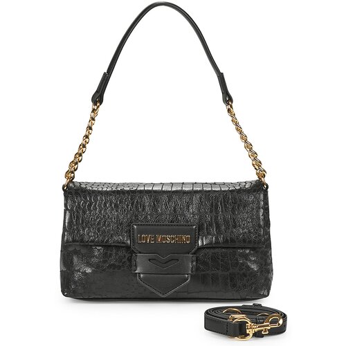 Love Moschino Torbice za na ramo SUPER SOFT CROCO JC4285PP0 Črna Slike