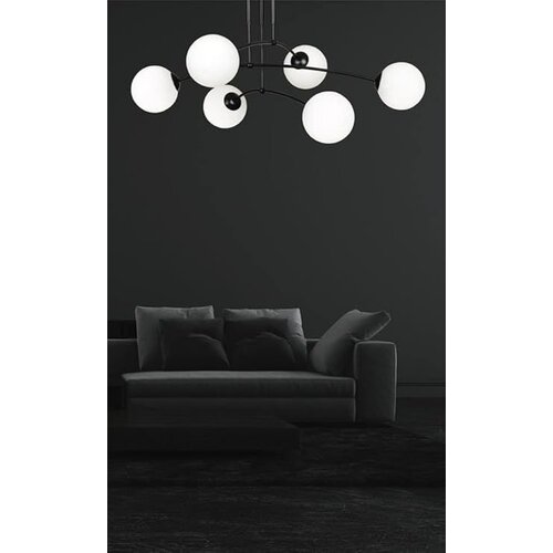 Toolight Lampa Wisząca Sufitowa Czarny Mat APP1576-6C Slike