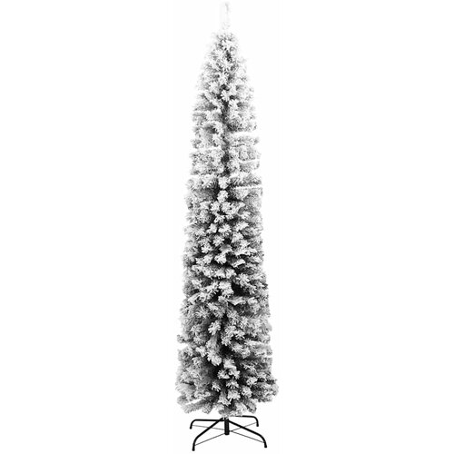  Tanko umjetno božićno drvce sa snijegom zeleno 180 cm PVC Slike