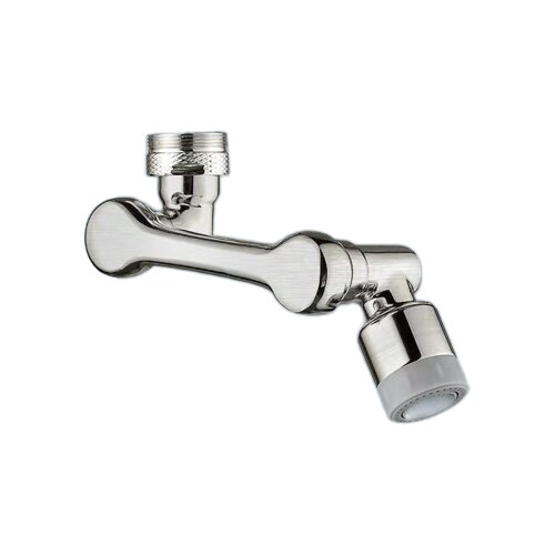 INF 1080 stopinj vrtljiv podalj&scaron;ek pipe 2 izhoda za vodo Krtačeno Silver, (21239159) Cene