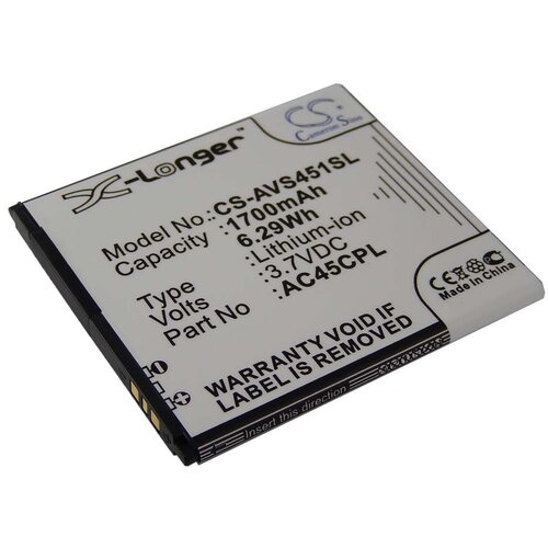 VHBW Baterija za Archos 45c Platinum, 1700 mAh Slike