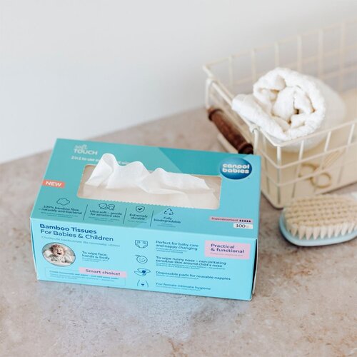 Canpol Bamboo Tissues Postpartum Pads salvete od bambusa 100 kom Slike
