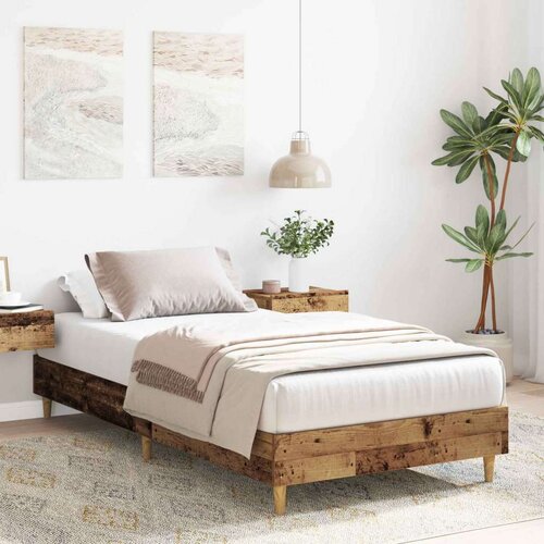  Okvir za krevet Staro drvo 80 x 200 cm Konstruirano drvo - Staro drvo Cijene