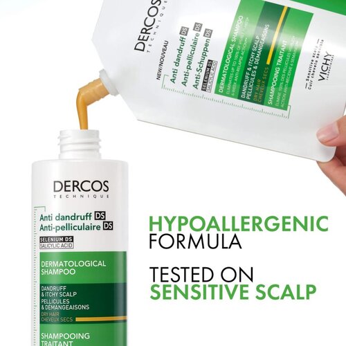 Vichy Dercos Anti-Dandruff &amp;scaron;ampon proti prhljaju za suhe lase 390 ml Slike