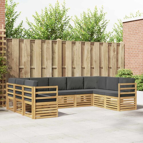  Sekcijska garnitura 9 pcs Bijela i antracit 304 x 185,5 x 73 cm Cene
