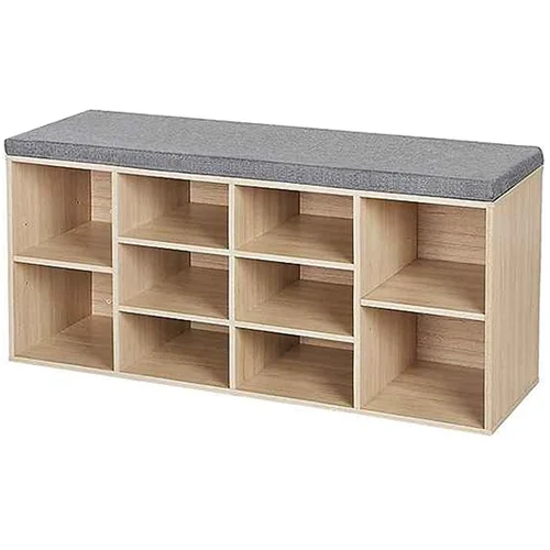Kesper Drveni cipelarnik sa jastukom za sedenje KSP15920 103x48x29,5cm smeđi