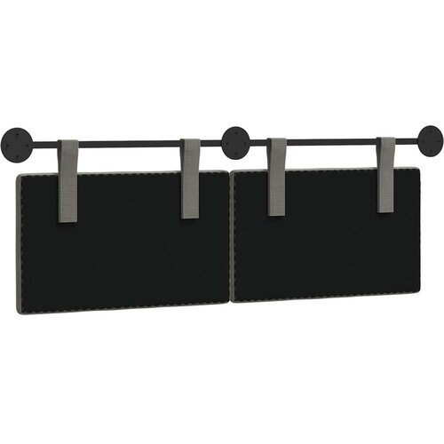  Viseće uzglavlje kreveta Kordura tekstil - Svjetlosiva 120 cm bez LED Slike