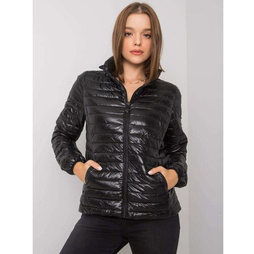 Fashionhunters Black quilted jacket Cene