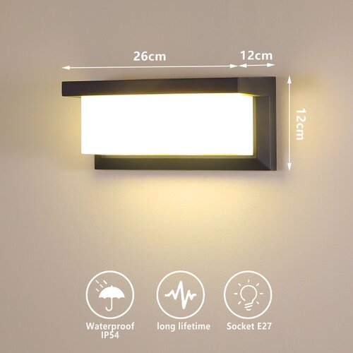  Brilagi - Spolja&amp;scaron;nje zidno svetlo BRICKY 1xE27/60W/230V antracit IP54 Slike