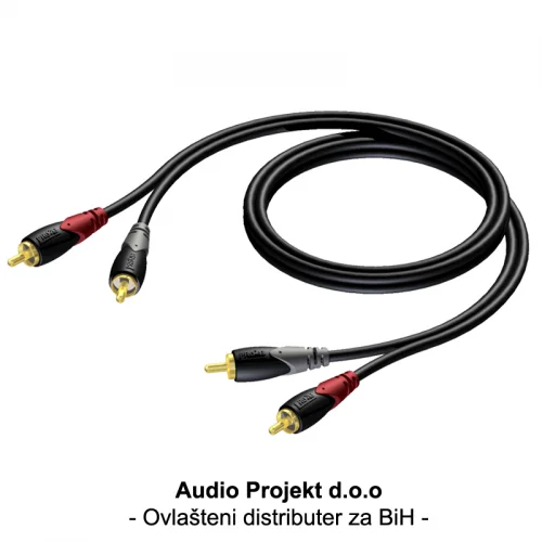 Kabal ČINČ PROCAB CLA800 0.5m 2xRCA m – 2xRCA m