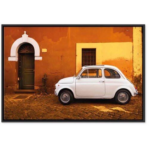  Slika - Italian Street (1 Part) Wide 90x60 U crnom drvenom okviru Cijene