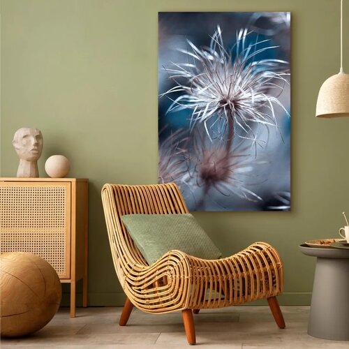  Slika - Plant in Blues (1 Part) Vertical 20x30 Slike