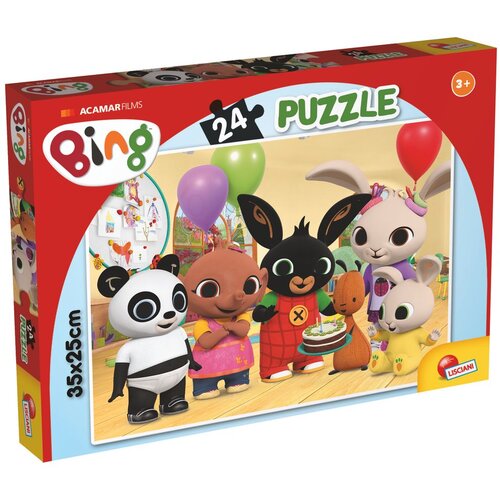Lisciani Bing in prijatelji Vse najboljše za rojstni dan! Puzzle s 24 deli 35x25 cm - Lisciani Cene