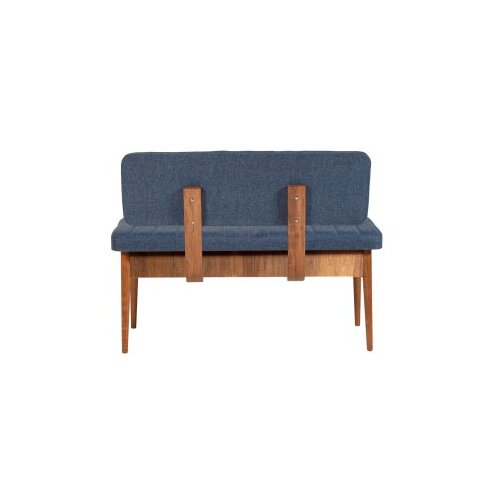 Woody Fashion Trpezarijska klupa Vina Bank 110x85x40cm Orah Slike