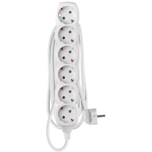 Emos Podalj&amp;scaron;ek 1,4 m / 6 vtičnic / beli / PVC / 1 mm2 Slike