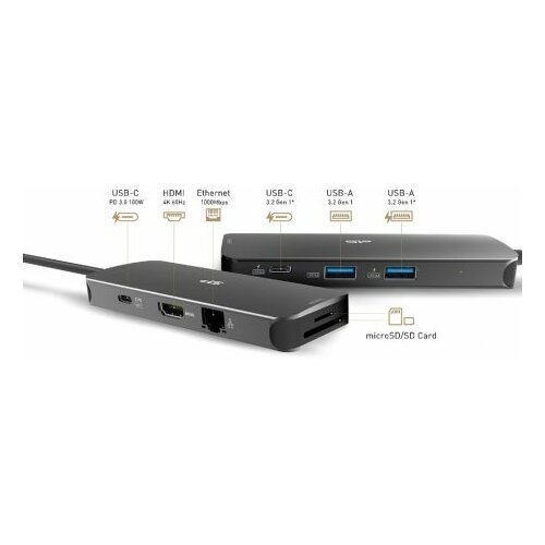 SiliconPower USB-C 8-in-1 Hub SR30 ( SPU3C08DOCSR300G ) Slike