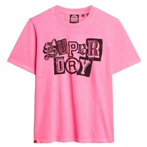 Superdry pink ženska majica Slike