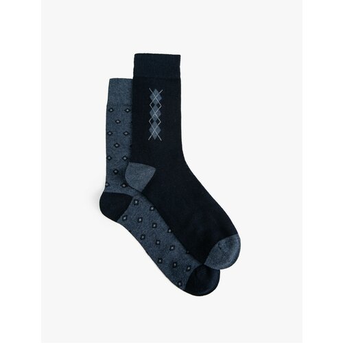 Koton Set of 2 Socks with Minimal Pattern Cene