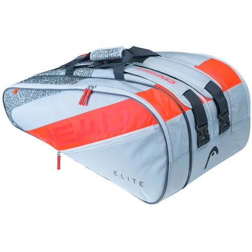 Head Elite 12R Grey/Orange Racquet Bag