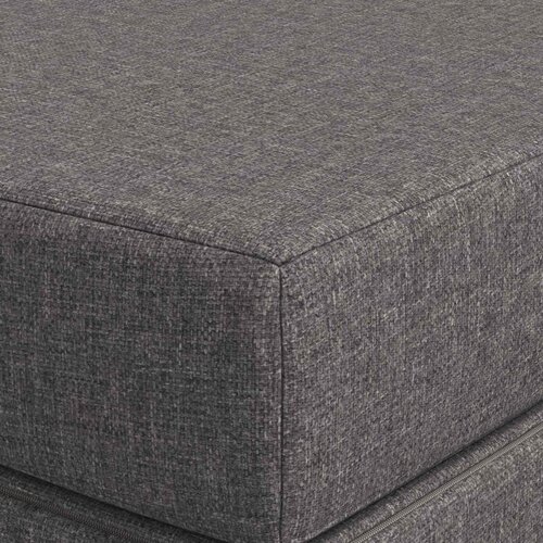 SOFA na razvlačenje 180 x 67 x 45 cm Svjetlosiva Slike