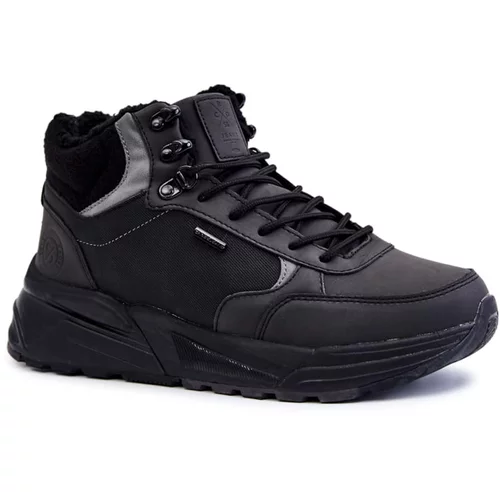Kesi Men's Warm Trekking Shoes Cross Jeans KK1R4031C Black