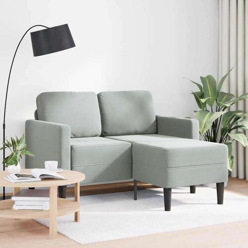 SOFA 2-sjed s ležaljkom u obliku slova L svijetlo siva 125 cm Cijene