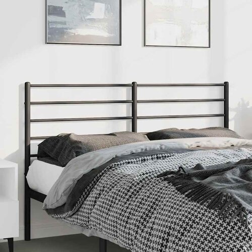  Metalno zamjensko uzglavlje crno 135 cm Slike