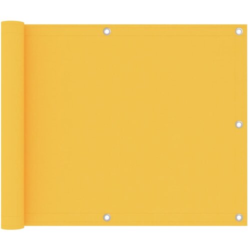 vidaXL balkonski zastor žuti 75 x 500 cm od tkanine Oxford Cijene