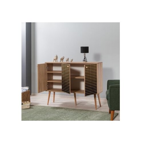 Hanah home Komoda Mega 120x90x36cm Hrast Slike