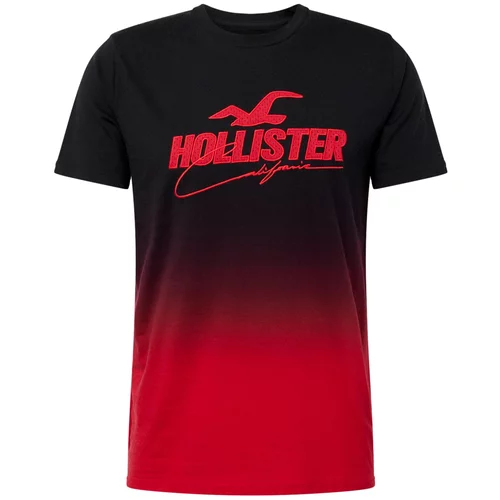 Hollister Majica crvena / crna