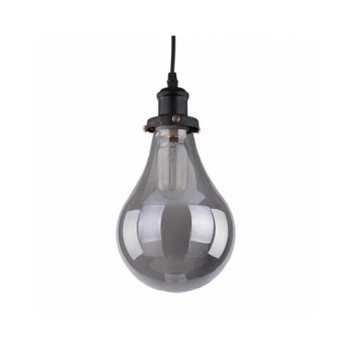 Rustik 119 VISILICA 1*E27 BLACK/SMOKED GLASS Slike