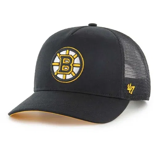47 Brand Kapa s šiltom NHL Boston Bruins črna barva, H-MSHTC01GWP-BKA